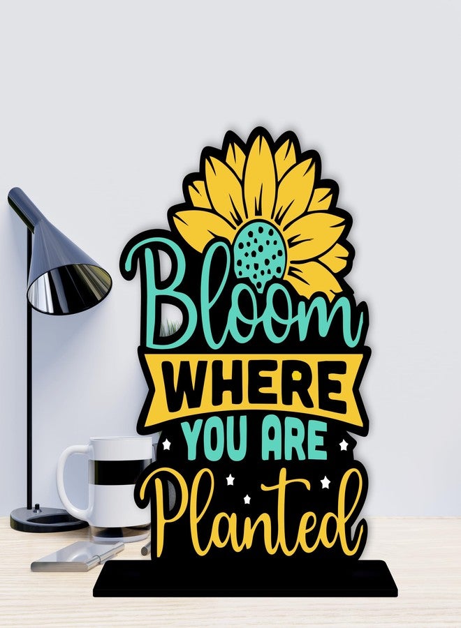 Giftplease Wooden Idols and Figurine Quotes Table Decoration for Office Desk | Home Decor Item | Living Room | Modern Art Wood Showpiece Gift Item (TP-119) - Image 4